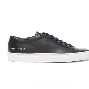 WOMAN BY COMMON PROJECTS black leather sneakers 38 I